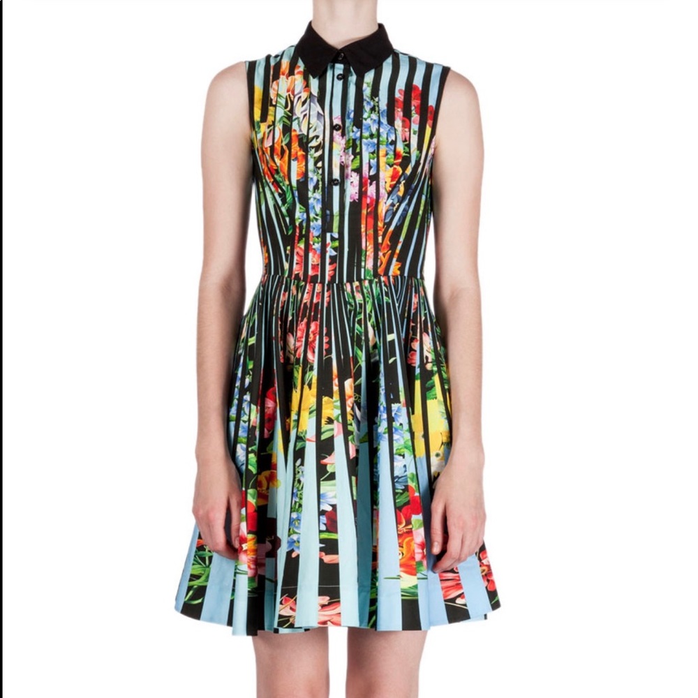 Mary Katrantzou Sleeveless Floral-Print Dress
